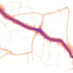 Daytime road noise heatmap for BS31 3DL
