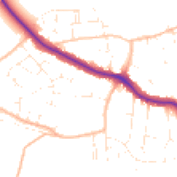 Daytime road noise heatmap for BS31 3DR