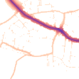 Daytime road noise heatmap for BS31 3DW