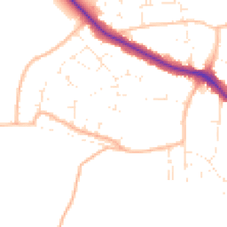 Daytime road noise heatmap for BS31 3DY