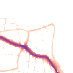 Daytime road noise heatmap for BS31 3EF