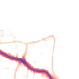 Daytime road noise heatmap for BS31 3EH