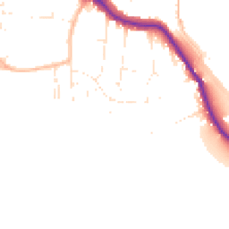 Daytime road noise heatmap for BS31 3HU