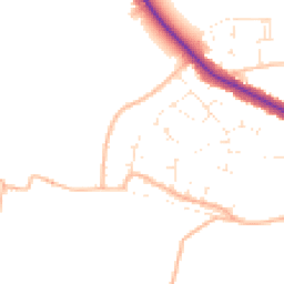 Daytime road noise heatmap for BS31 3LF