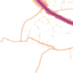 Daytime road noise heatmap for BS31 3LQ