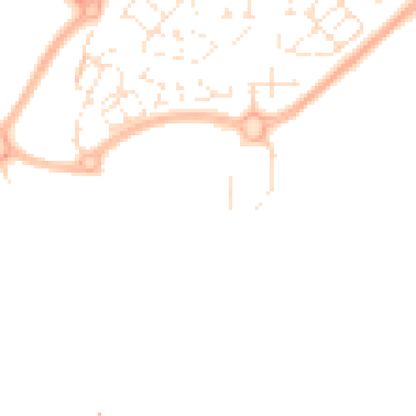 Daytime road noise heatmap for BS34 4AH