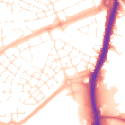 Daytime road noise heatmap for BS34 5AA