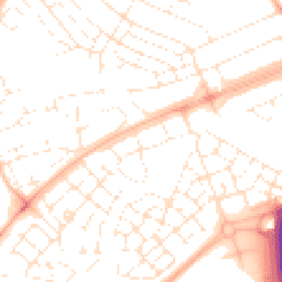 Daytime road noise heatmap for BS34 5AJ