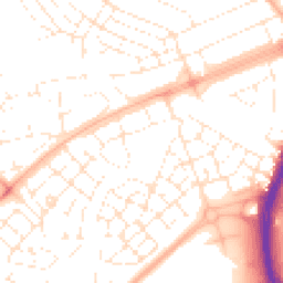 Daytime road noise heatmap for BS34 5AQ