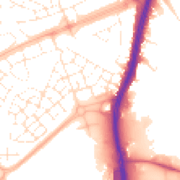 Daytime road noise heatmap for BS34 5AU