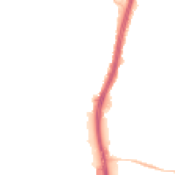 Night-time road noise heatmap for BS34 5AX