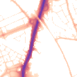 Daytime road noise heatmap for BS34 5BG