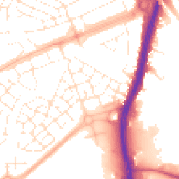 Daytime road noise heatmap for BS34 5BJ