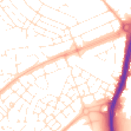 Daytime road noise heatmap for BS34 5BN