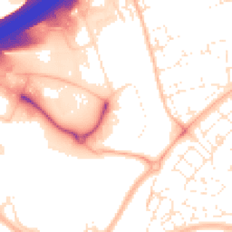 Daytime road noise heatmap for BS34 5BW