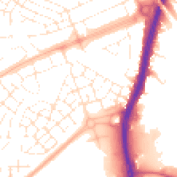 Daytime road noise heatmap for BS34 5BY