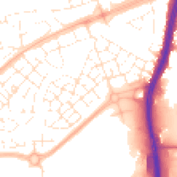 Daytime road noise heatmap for BS34 5DE