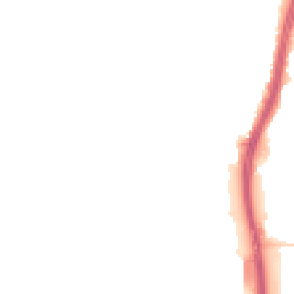 Night-time road noise heatmap for BS34 5DE