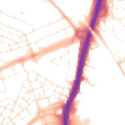 Daytime road noise heatmap for BS34 5DX