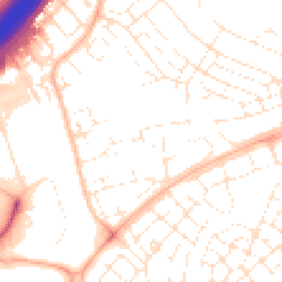 Daytime road noise heatmap for BS34 5EE