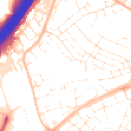 Daytime road noise heatmap for BS34 5EL