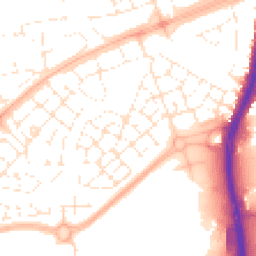 Daytime road noise heatmap for BS34 5GP