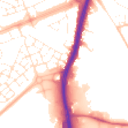 Daytime road noise heatmap for BS34 5JW