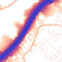 Daytime road noise heatmap for BS34 5NY
