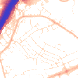 Daytime road noise heatmap for BS34 5PY