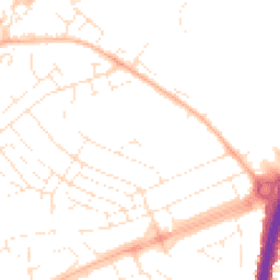 Daytime road noise heatmap for BS34 5QJ
