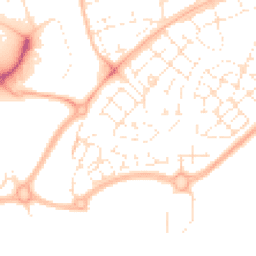 Daytime road noise heatmap for BS34 5SR