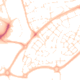 Daytime road noise heatmap for BS34 5UY
