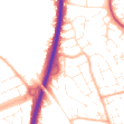 Daytime road noise heatmap for BS34 6BU