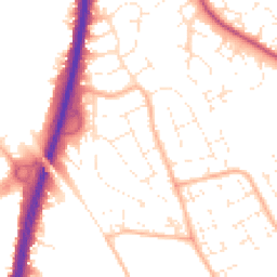 Daytime road noise heatmap for BS34 6DH