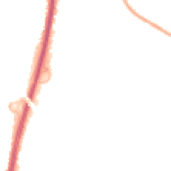 Night-time road noise heatmap for BS34 6DH