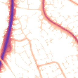 Daytime road noise heatmap for BS34 6EB