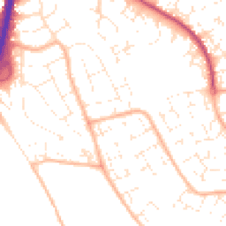 Daytime road noise heatmap for BS34 6EH