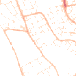 Daytime road noise heatmap for BS34 6EZ