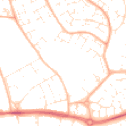 Daytime road noise heatmap for BS34 6HN
