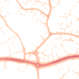 Daytime road noise heatmap for BS34 6JE