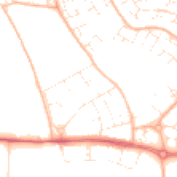 Daytime road noise heatmap for BS34 6JZ