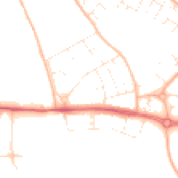 Daytime road noise heatmap for BS34 6LJ
