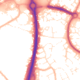 Daytime road noise heatmap for BS34 6NP