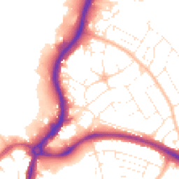 Daytime road noise heatmap for BS34 7AA