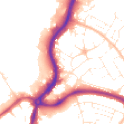 Daytime road noise heatmap for BS34 7BE