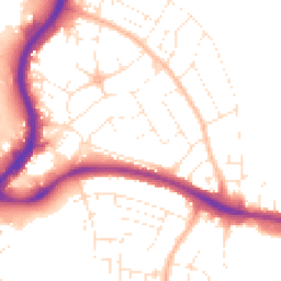 Daytime road noise heatmap for BS34 7EL