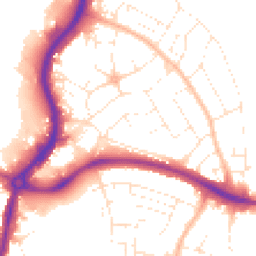 Daytime road noise heatmap for BS34 7EQ