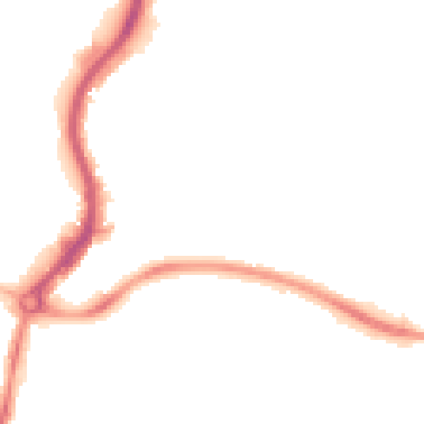 Night-time road noise heatmap for BS34 7EQ