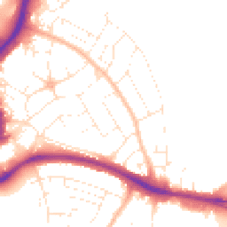 Daytime road noise heatmap for BS34 7ES