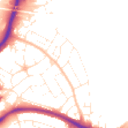 Daytime road noise heatmap for BS34 7HN